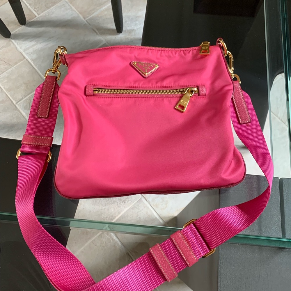 Pink Prada messenger